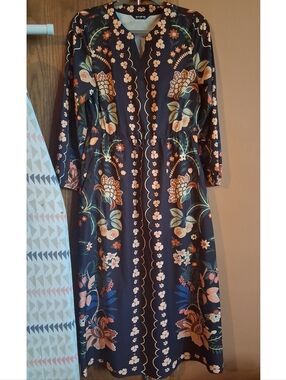 Black Dress With Moody Floral